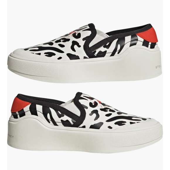 Adidas by STELLA MCCARTNEY Platform Court Slip on Sneakers - Picture 8 of 11